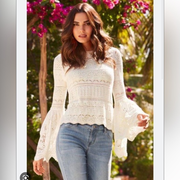 SOLD Free People Once Upon a Time Crochet Top - Picture 7 of 7